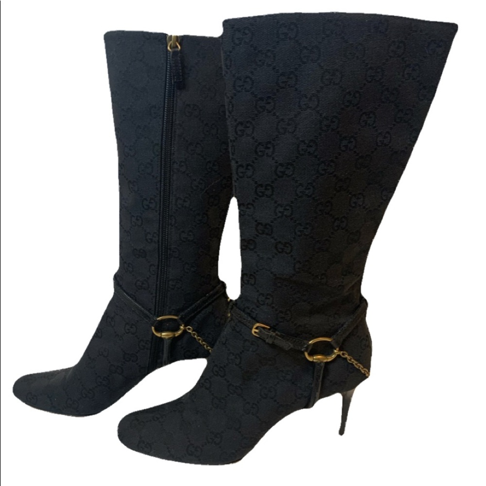 Gucci monogram Tom Ford boots